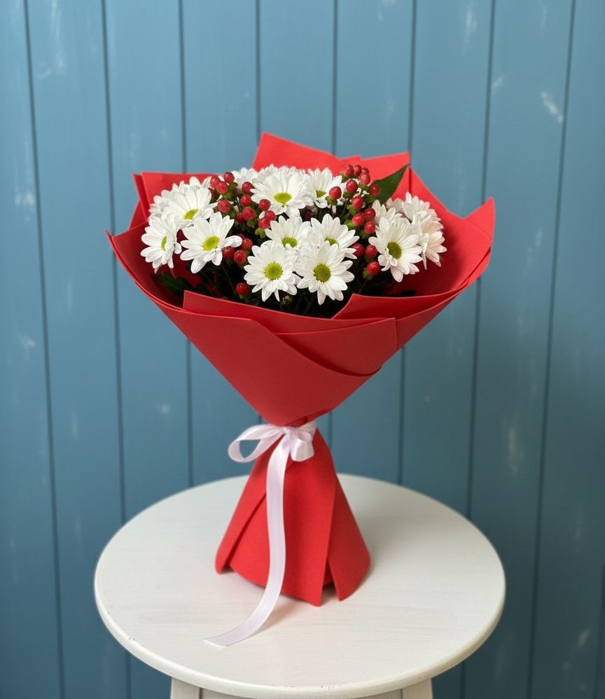 Букет цветов из: Хризантемы в Менделеевске