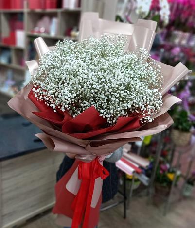 Букет цветов из: Гипсофила в Менделеевске