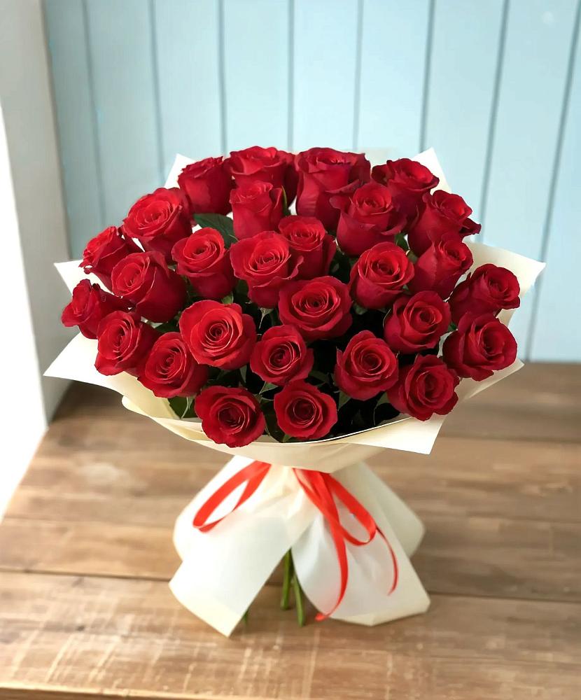 Букет 29 Красных роз в Менделеевске