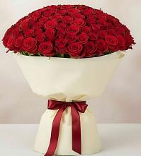 Букет 101 Красная роза Милано в Менделеевске