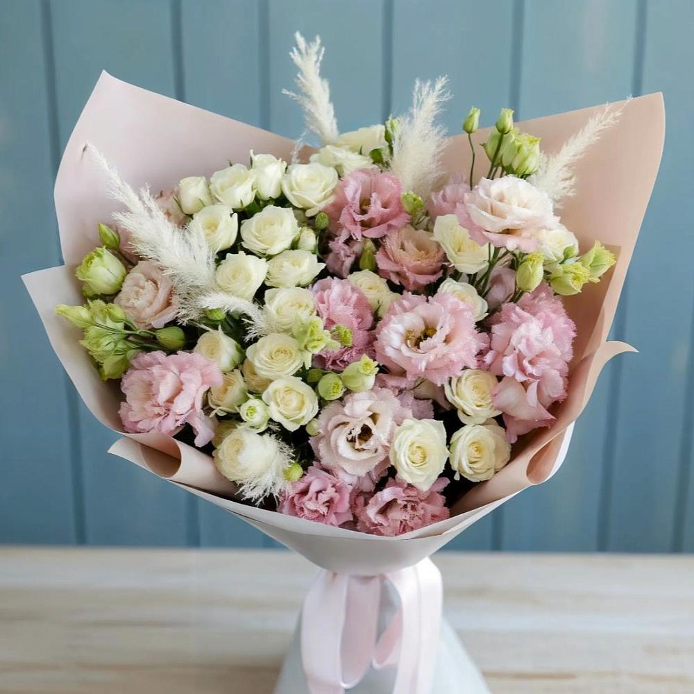 Букет цветов из: Альстромерии и Розы в Менделеевске