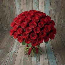 Букет 55 Красных роз Фридом #REPLACE_PRED# Менделеевске