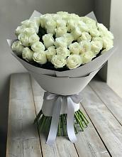 Букет 35 Белых роз #REPLACE_PRED# Менделеевске