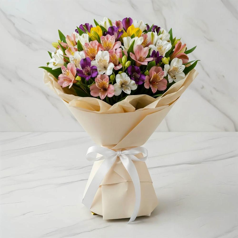 Букет цветов из: Альстромерии в Менделеевске