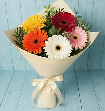 Букет цветов из:  Герберы в Менделеевске