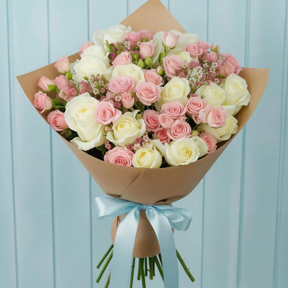 Букет цветов из: Розы в Менделеевске