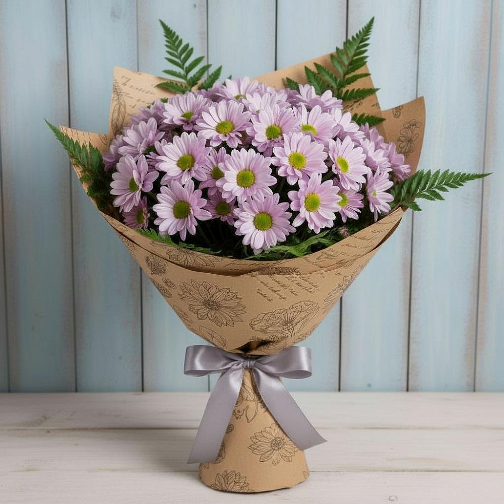 Букет цветов из: Хризантемы в Менделеевске