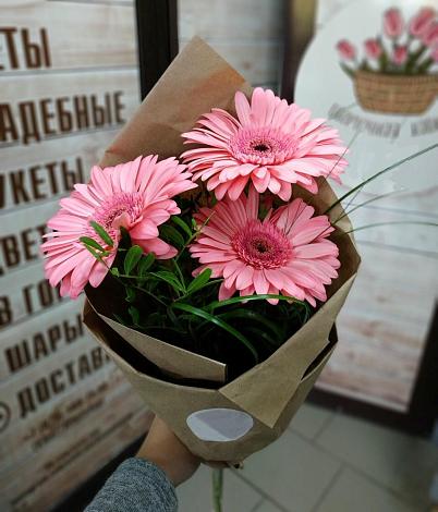 Букет цветов из: Герберы в Менделеевске