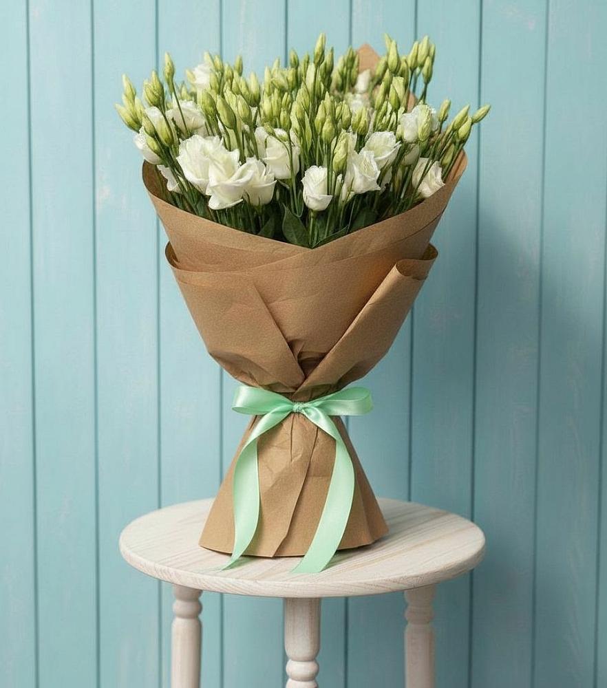 Букет цветов из: Лизиантусы в Менделеевске