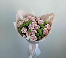 Букет цветов из:  Розы и Хризантемы в Менделеевске