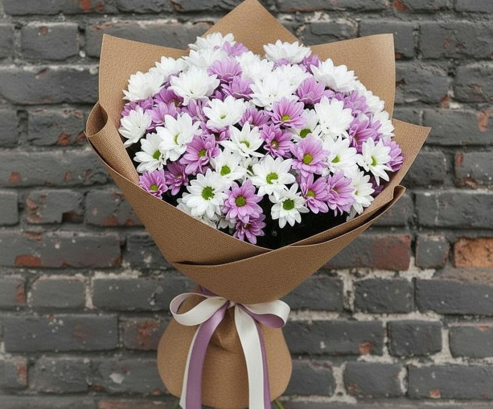Букет цветов из: Хризантемы в Менделеевске