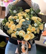 Букет цветов из:  Розы и Лизиантусы #REPLACE_PRED# Менделеевске