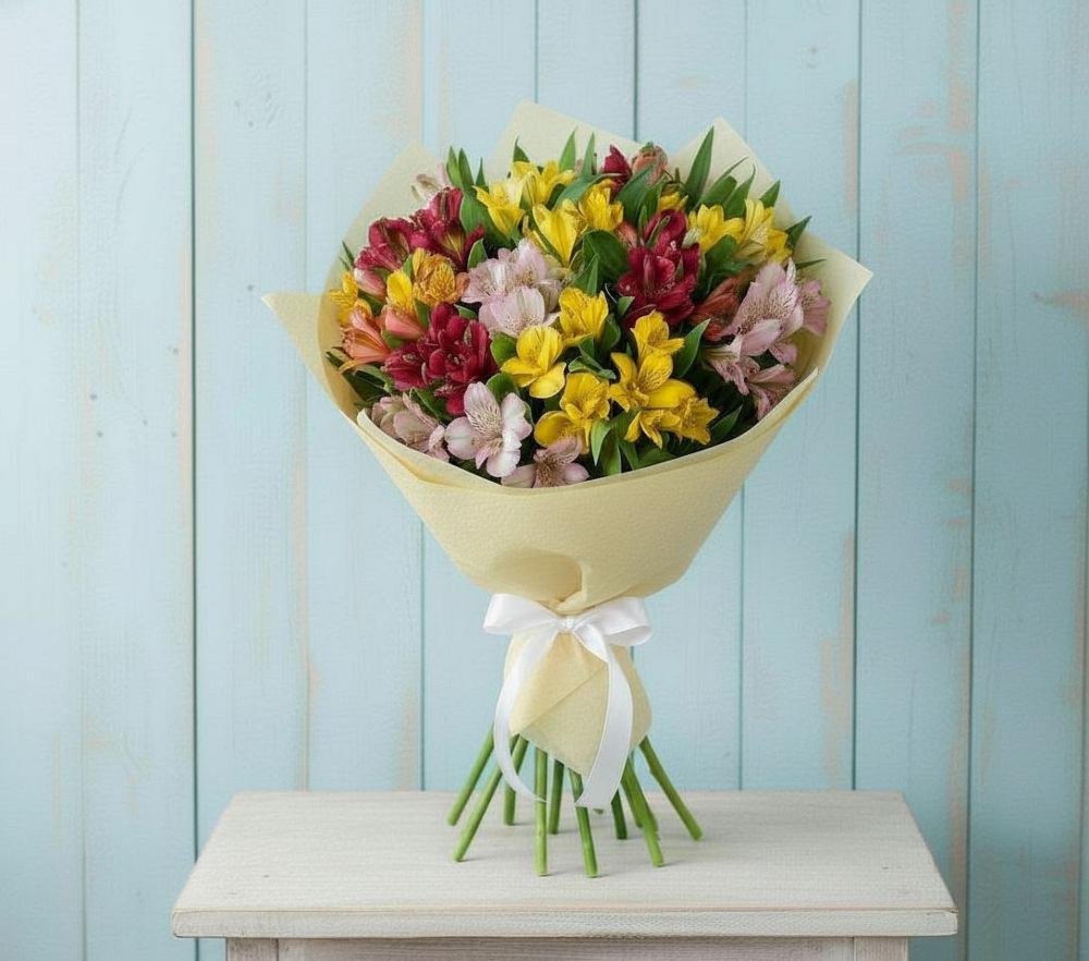 Букет цветов из: Альстромерии в Менделеевске